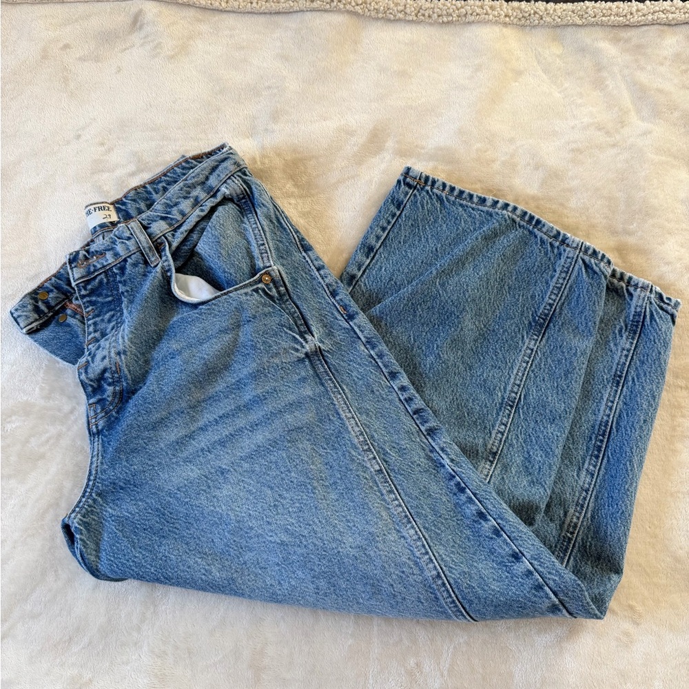 Free People Barrel Leg Jeans